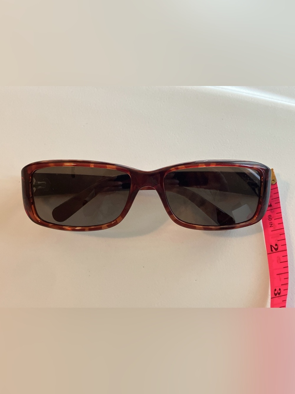 •SOLDVintage 90s CK Calvin Klein Tortoise Shell Square Rectangle Sunglasses•SOLD - Picture 12 of 13